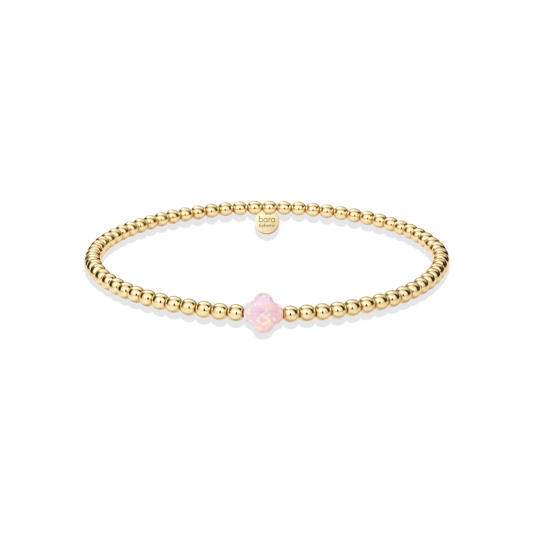 Single Clover SM | Beaded Opal Bracelet