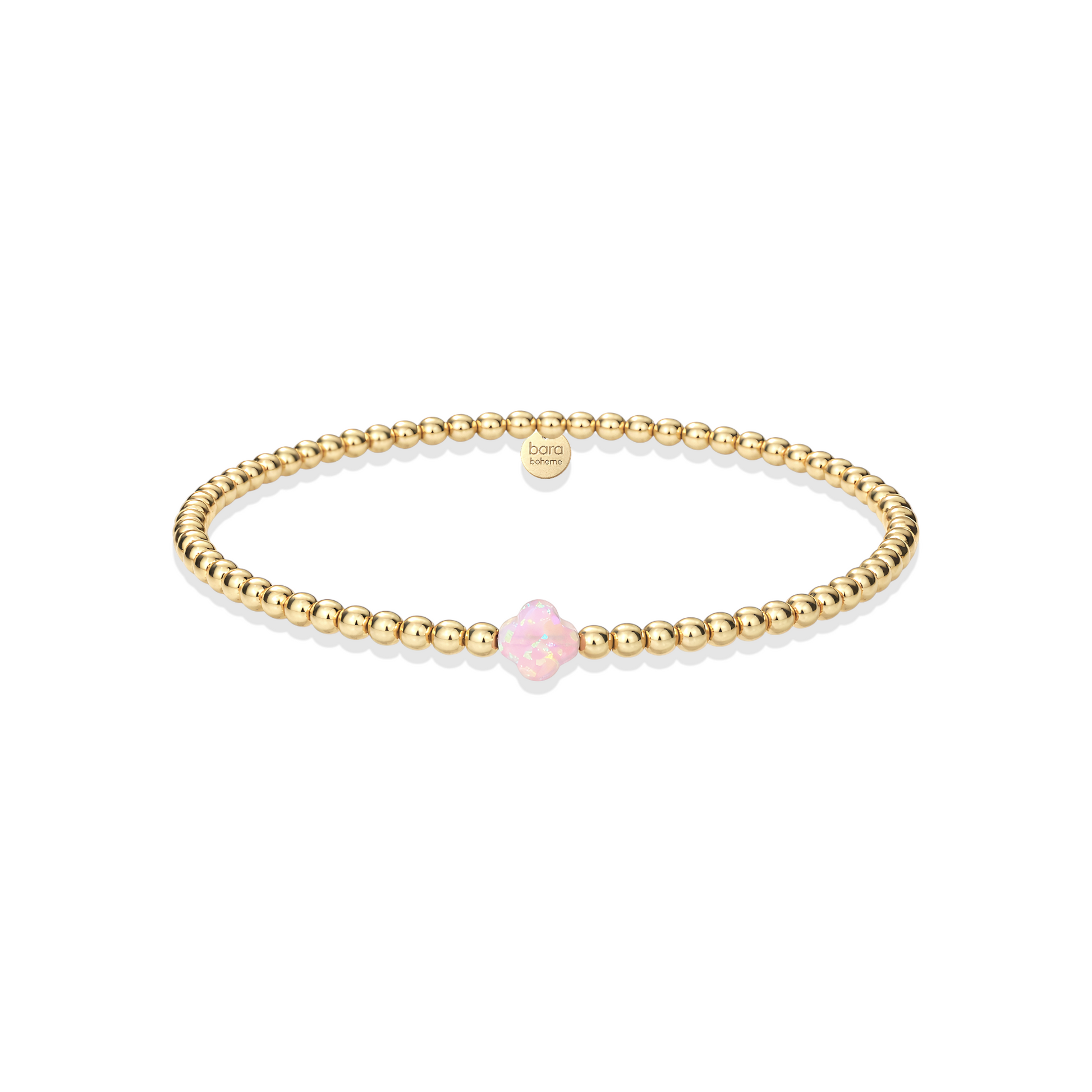 Single Clover SM | Beaded Opal Bracelet