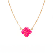 Clover Large | Gold Filled Opal Necklace