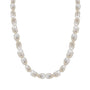 Coastal Harbor | Oval Pearl Necklace - Bara Boheme