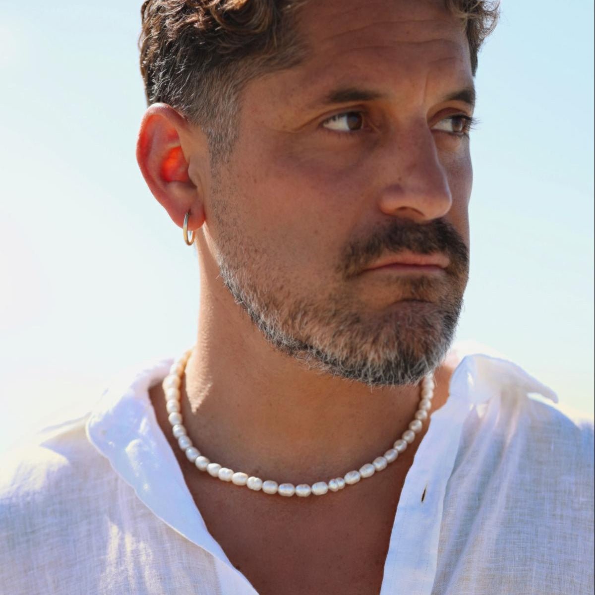Coastal Harbor | Oval Pearl Necklace - Bara Boheme