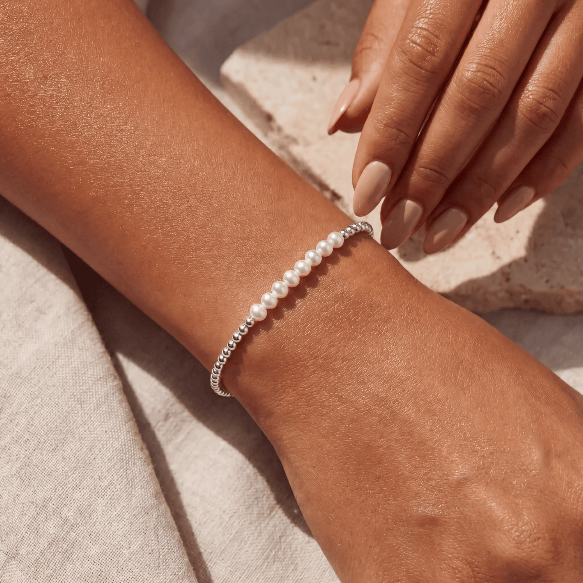 Colette Pearl Beaded Bracelet - Bara Boheme