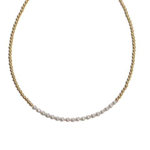 "COLETTE" 14k gold-filled & pearl beaded Choker/Necklace