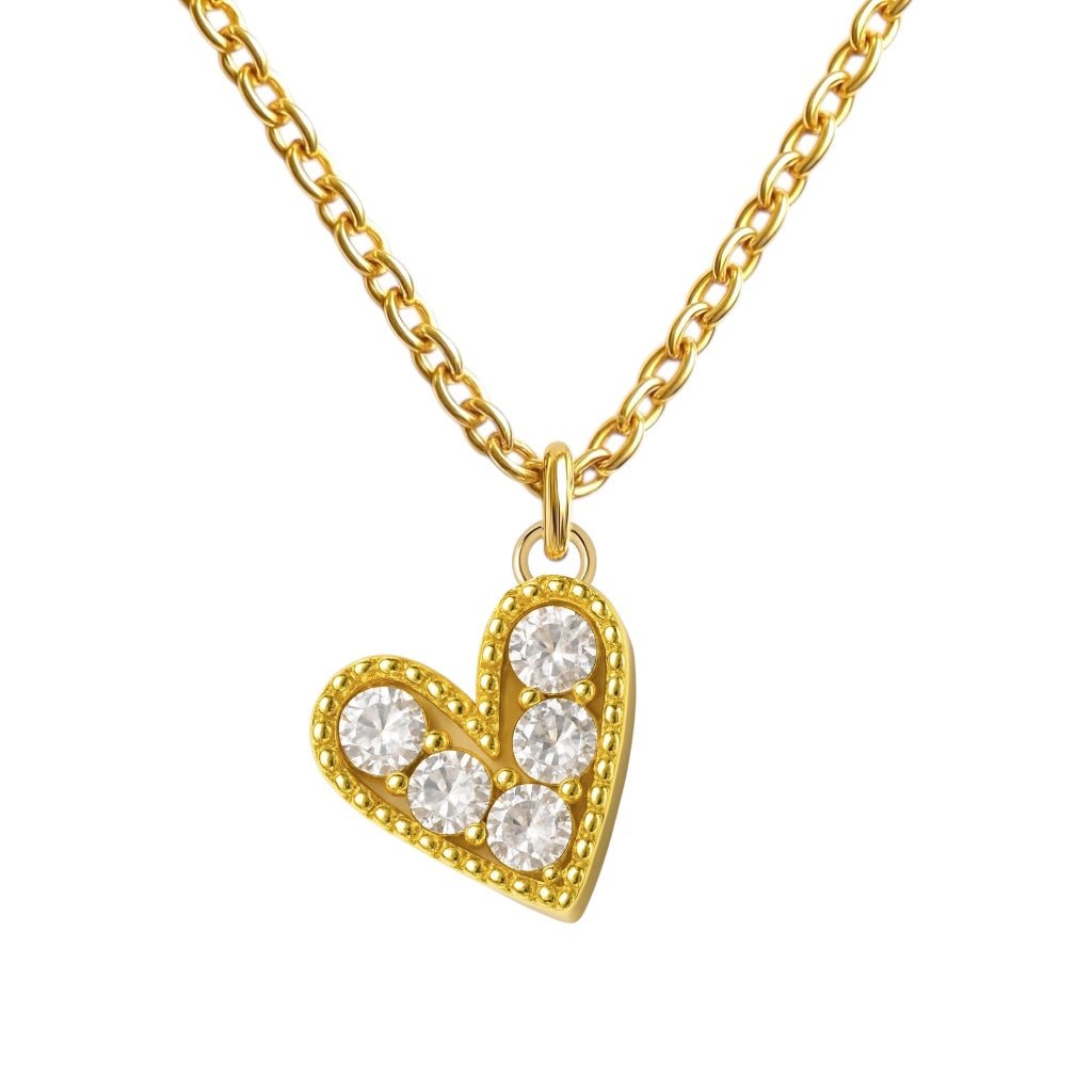 Colored Heart | Elite Chain Necklace - Bara Boheme