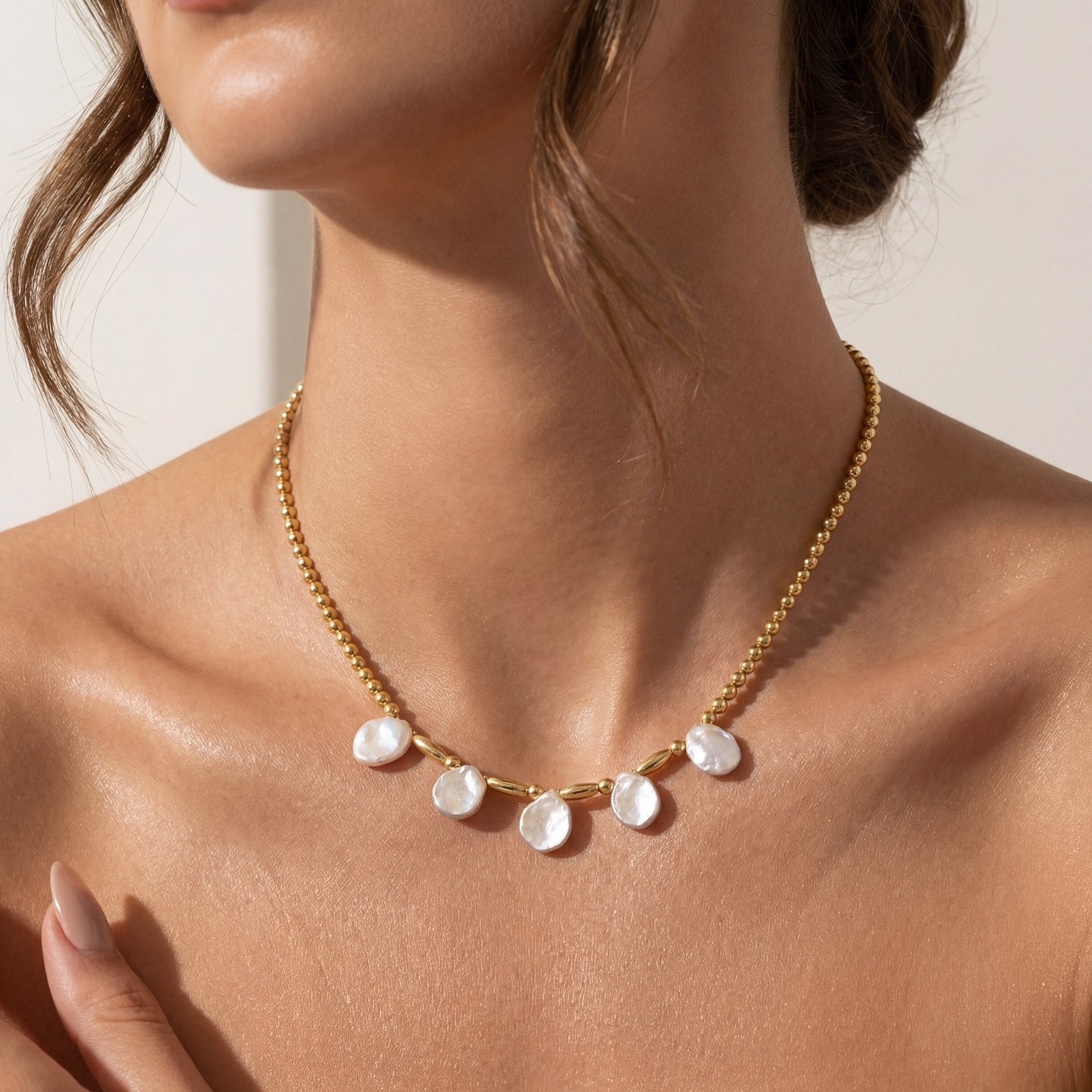 Cove Pearl Beaded Necklace - Bara Boheme