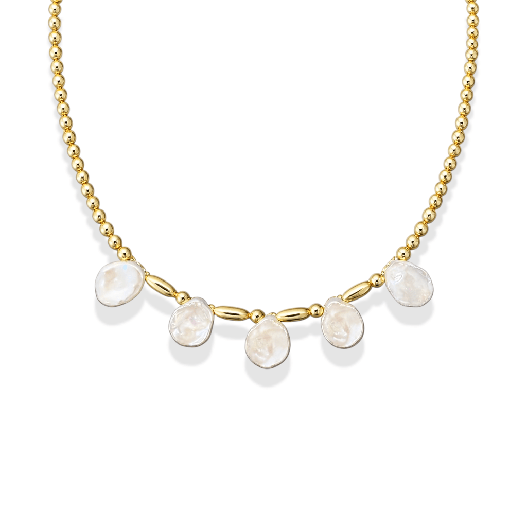 Cove Pearl Beaded Necklace - Bara Boheme