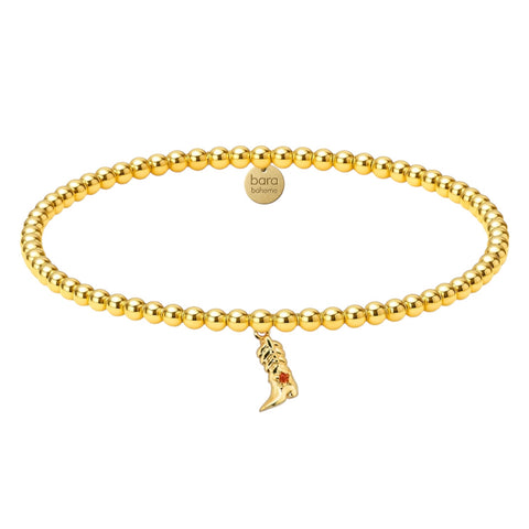 cowgirl boot charm bracelet