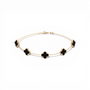 Crest | Solid Gold with Black Onyx Bracelet - Bara Boheme
