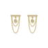 Crystal Bar | Double Chain Earrings - Bara Boheme