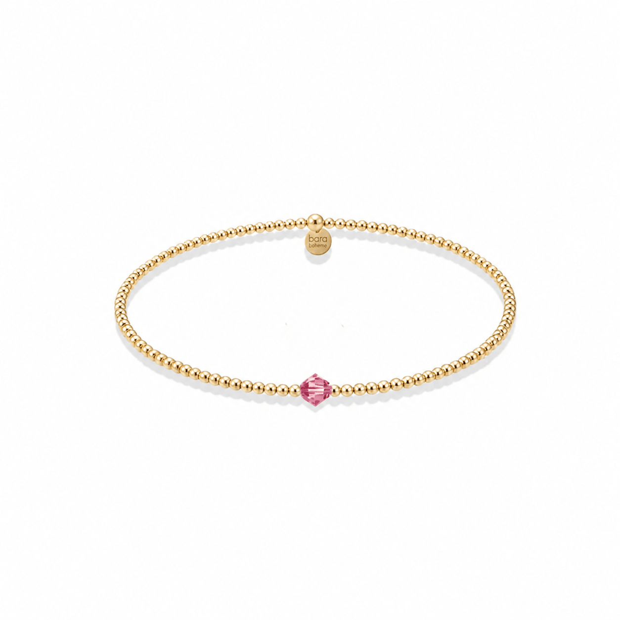 Crystal Birthstone Beaded Bracelet - Bara Boheme