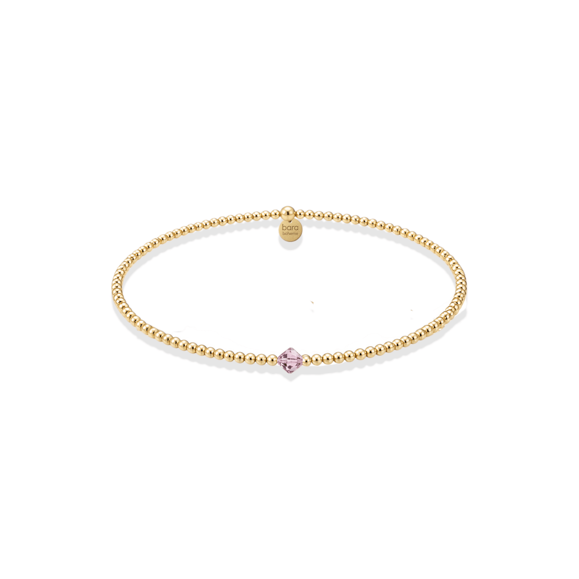 Crystal Birthstone Beaded Bracelet - Bara Boheme