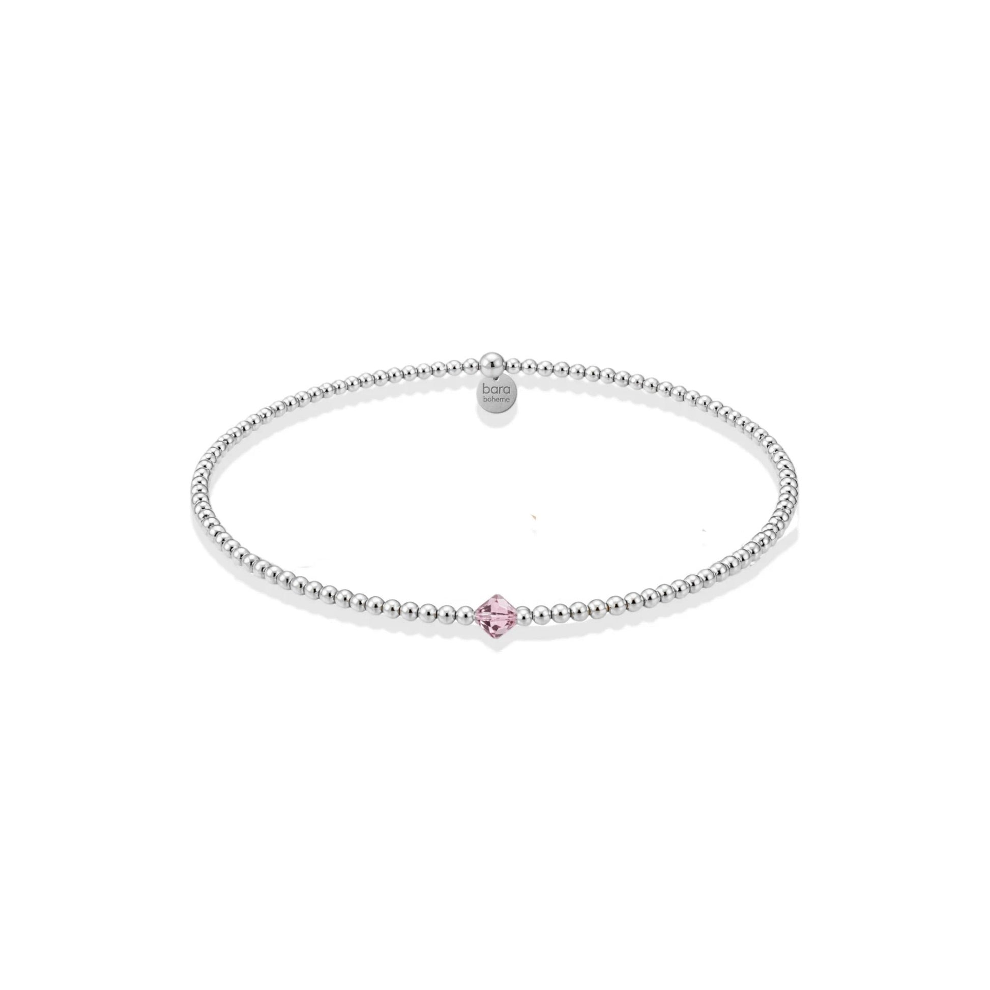 Crystal Birthstone Beaded Bracelet - Bara Boheme