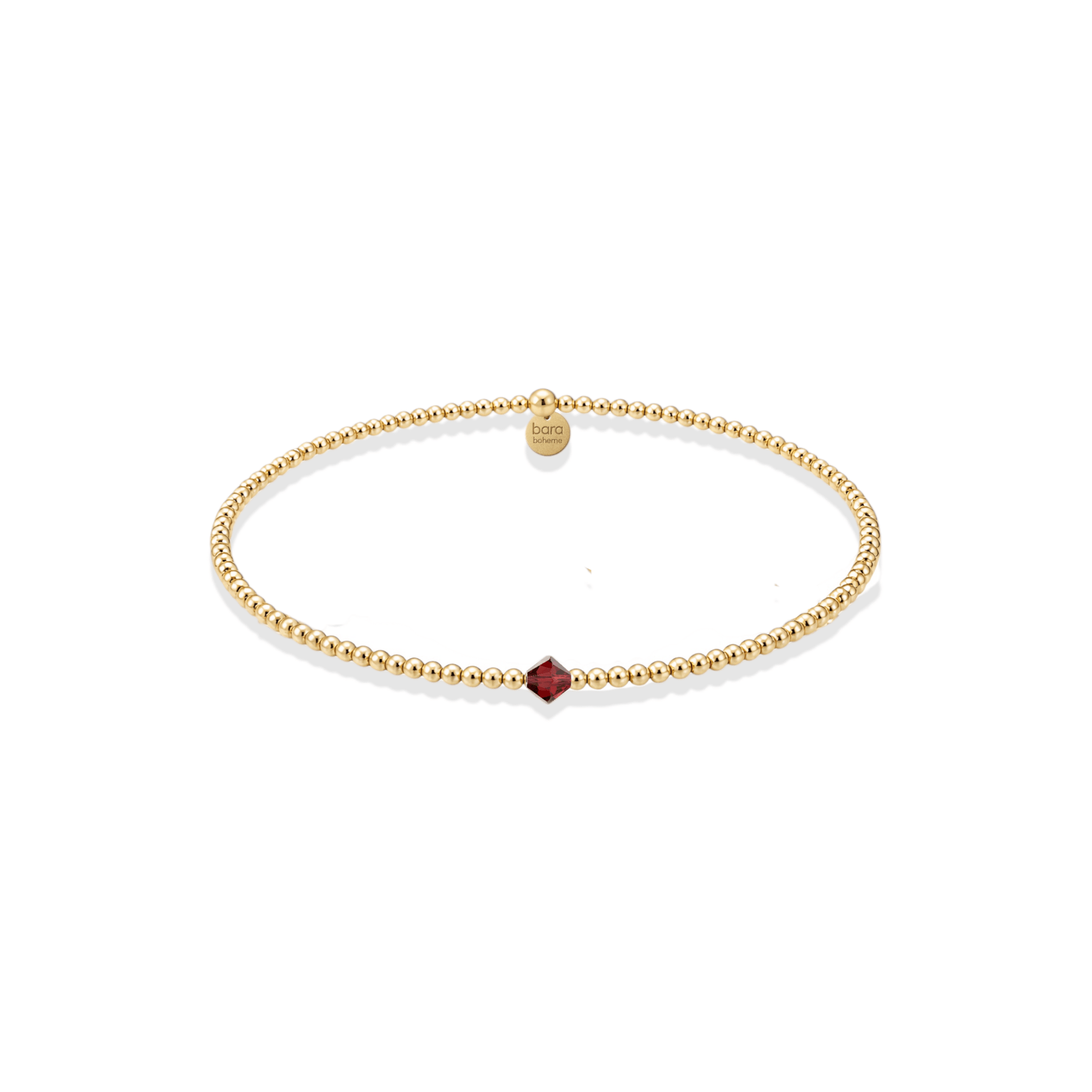 Crystal Birthstone Beaded Bracelet - Bara Boheme
