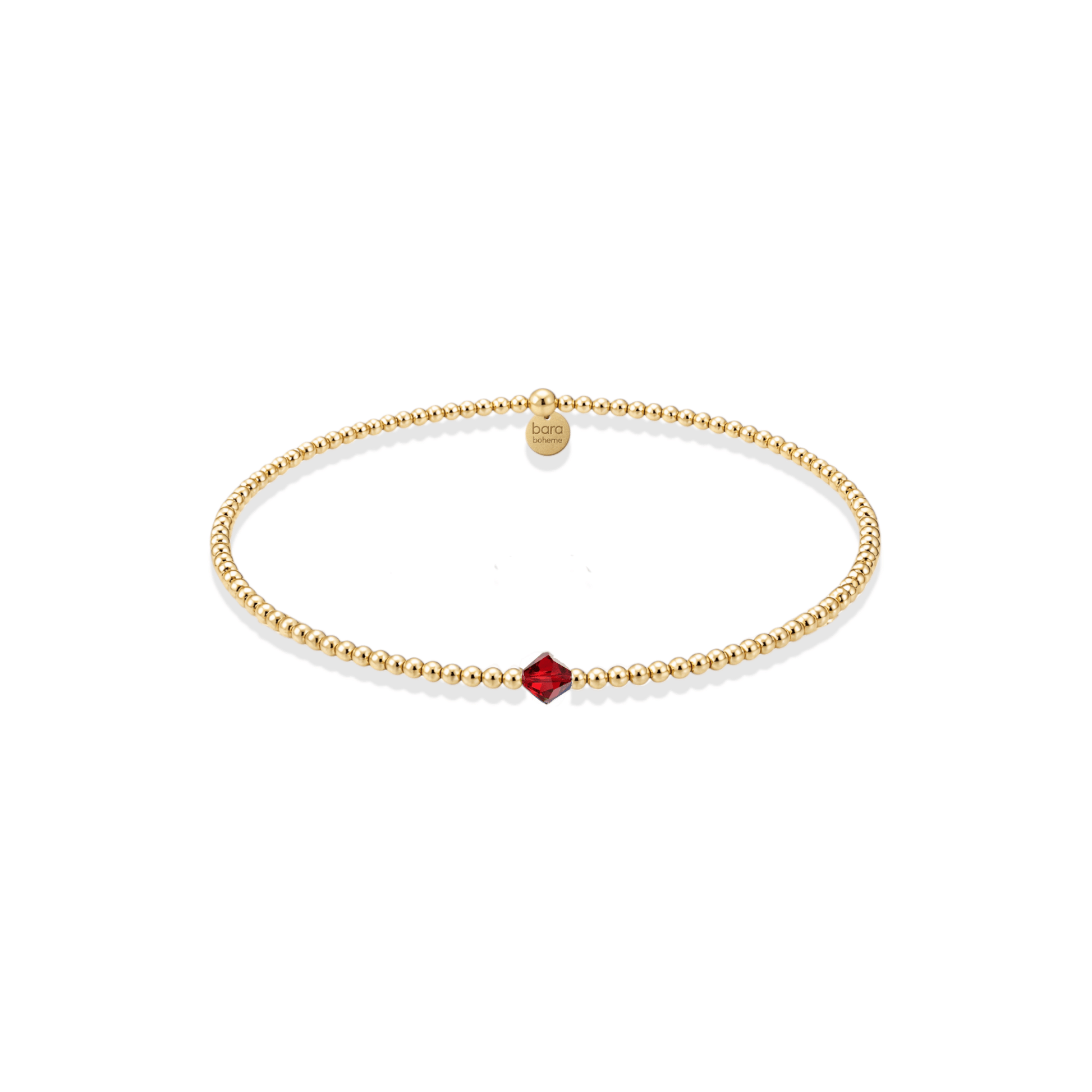 Crystal Birthstone Beaded Bracelet - Bara Boheme