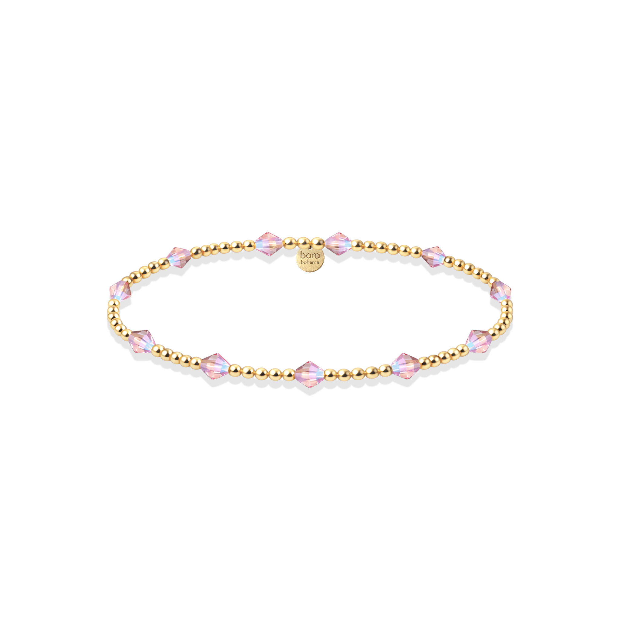Crystal BTY Beaded Bracelet – 2mm - Bara Boheme