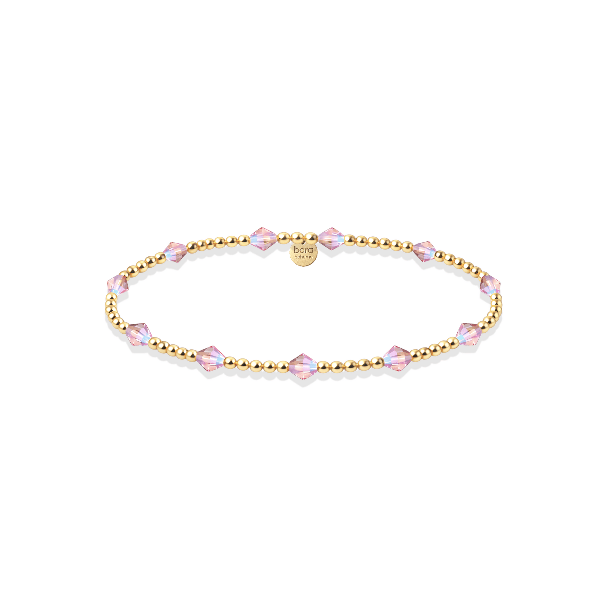 Crystal BTY Beaded Bracelet – 2mm - Bara Boheme