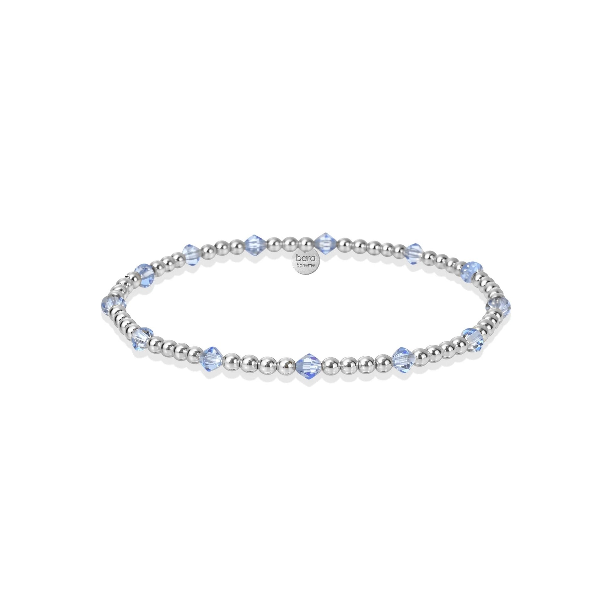 Crystal BTY Beaded Bracelet – 3mm - Bara Boheme