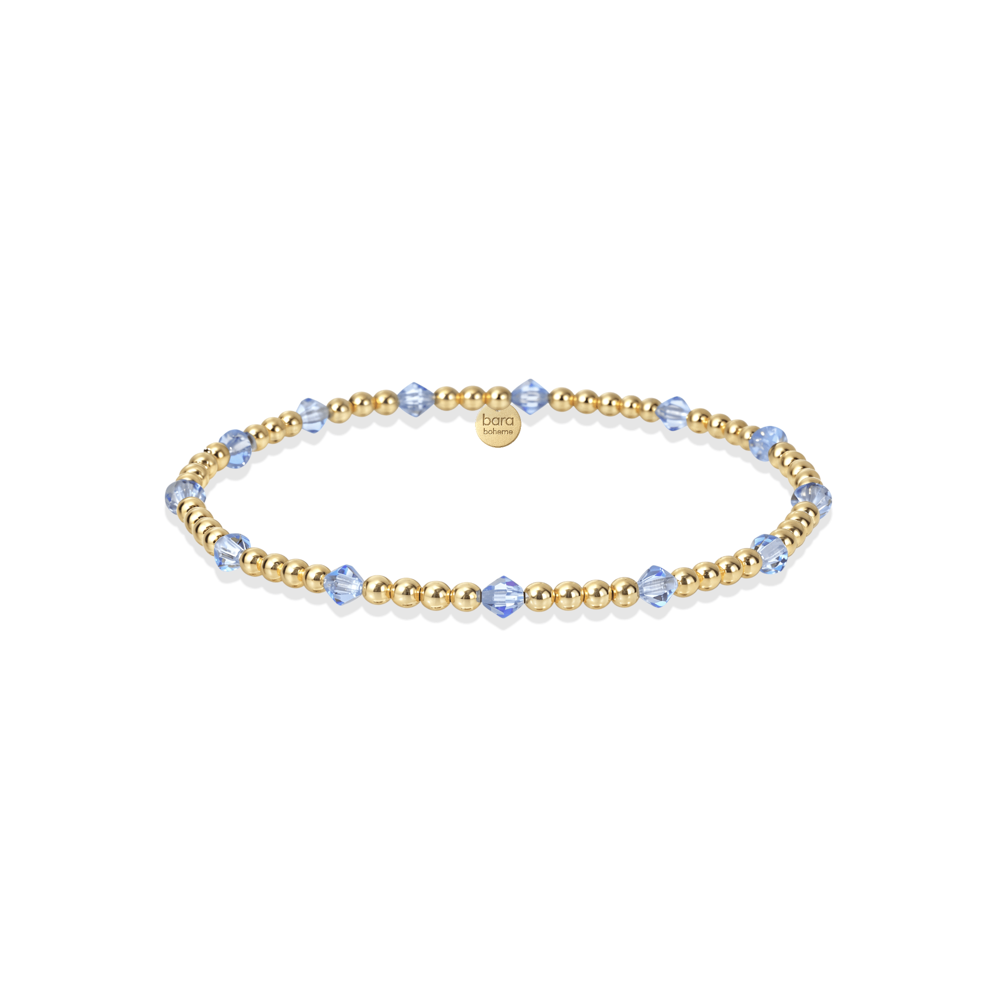 Crystal BTY Beaded Bracelet – 3mm - Bara Boheme