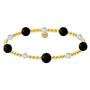 Crystal BTY Black Onyx | Gold Filled Beaded Bracelet - Bara Boheme