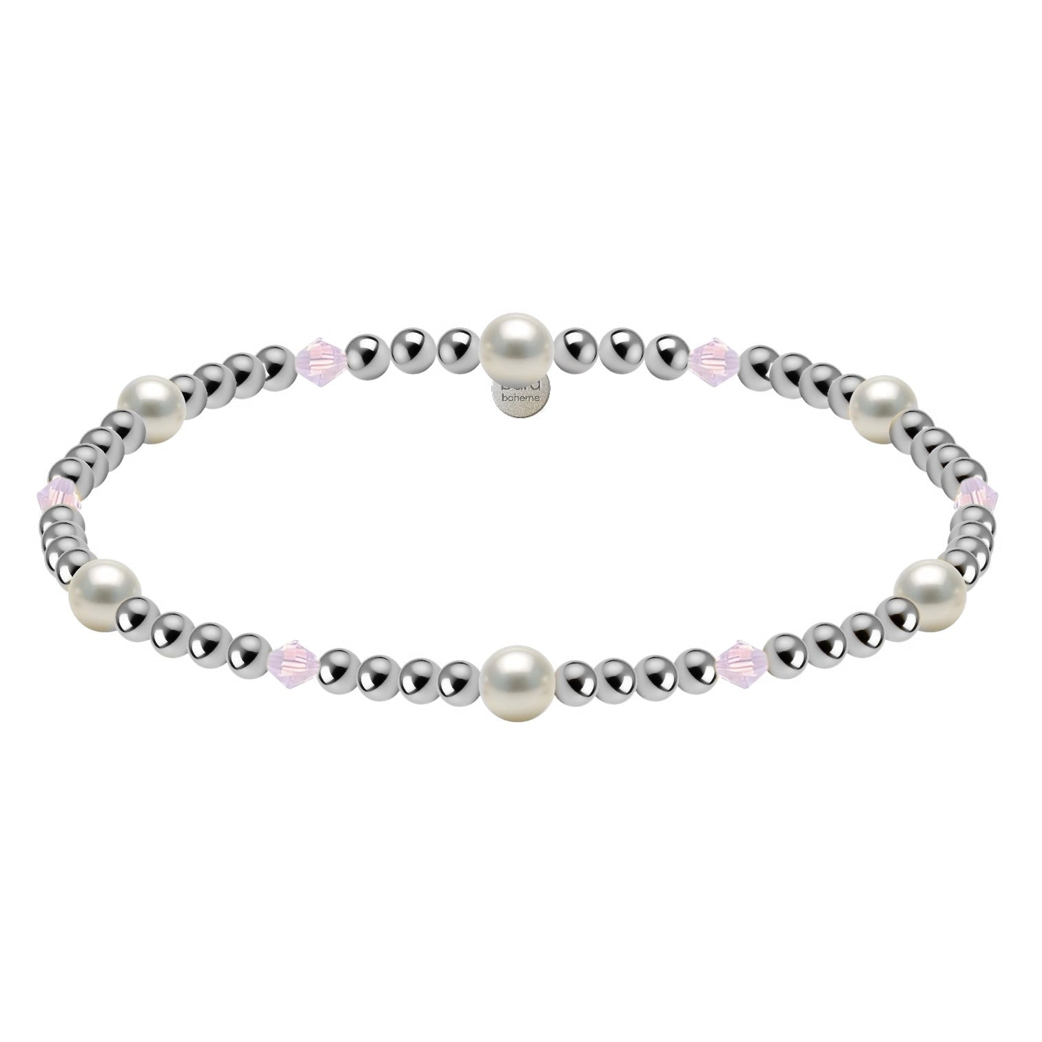 Crystal + Pearl | Gold Filled Beaded Bracelet - Bara Boheme