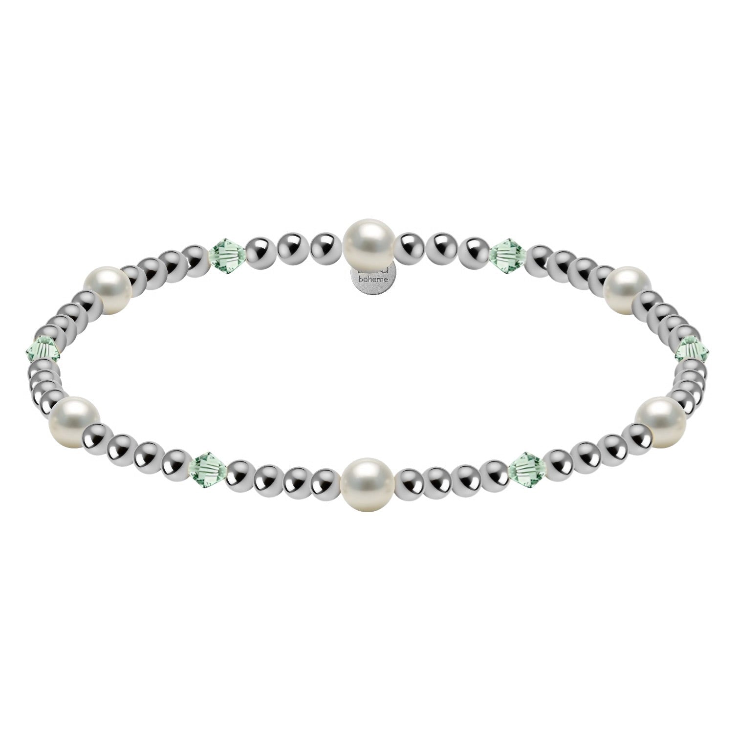 Crystal + Pearl | Gold Filled Beaded Bracelet - Bara Boheme