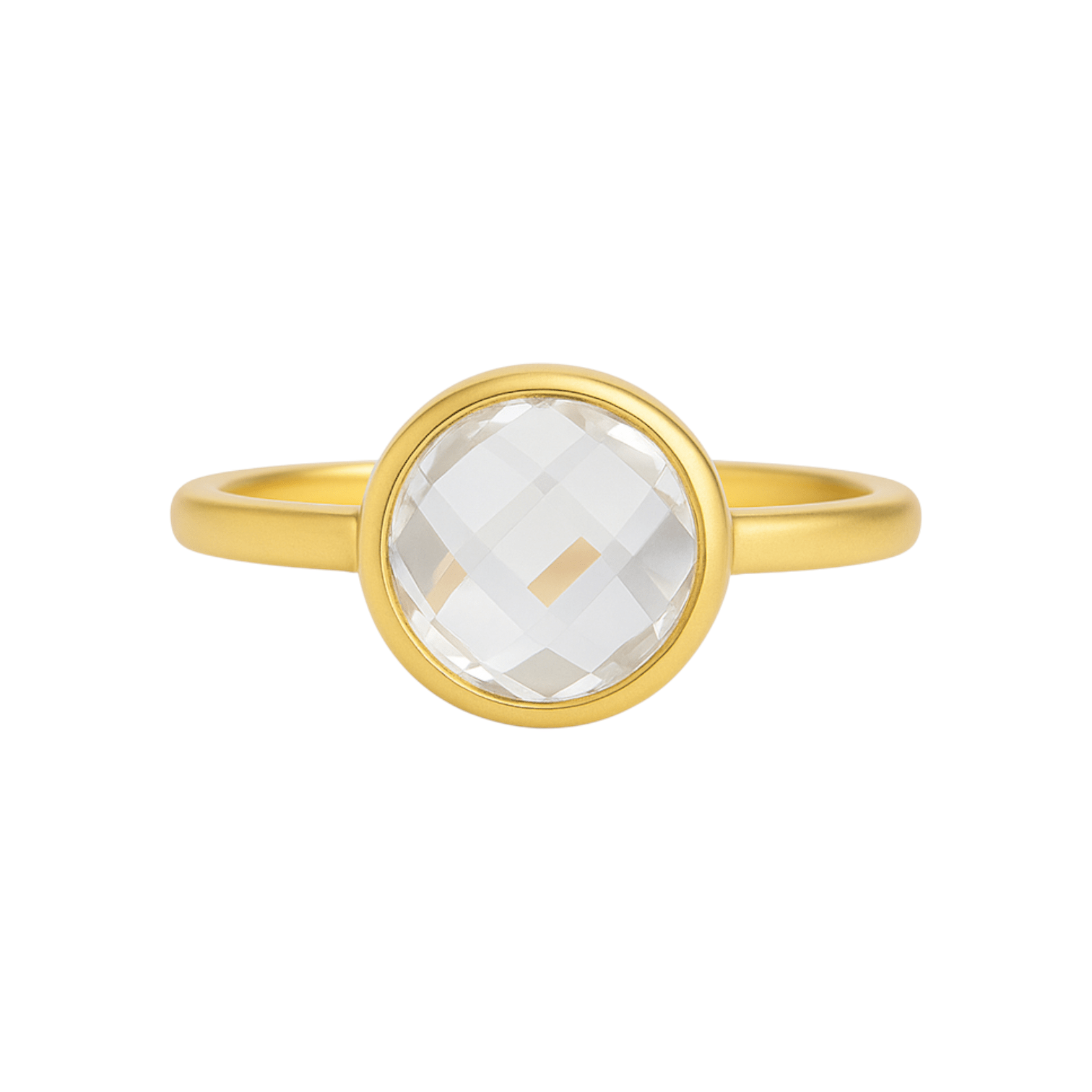 Crystal Quartz | Bezel Ring - Bara Boheme