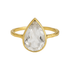 Crystal Quartz | Bezel Ring - Bara Boheme