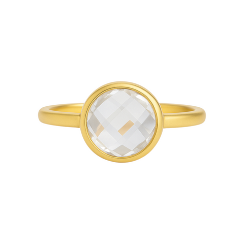 Crystal Quartz | Bezel Ring