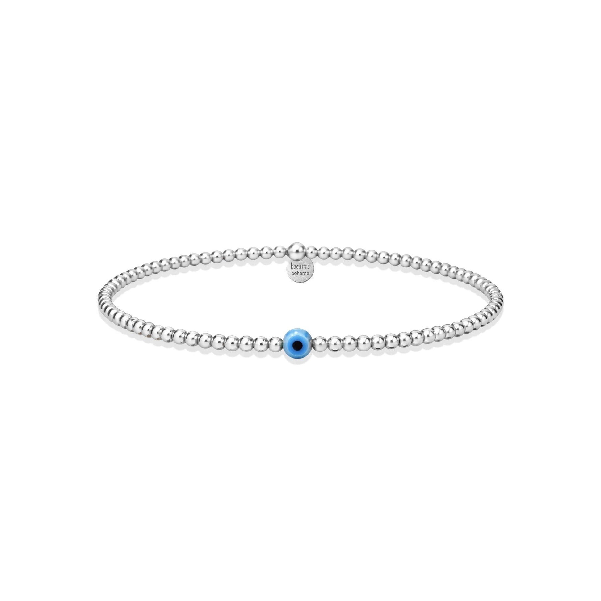 Dainty Evil Eye | Beaded Opal Bracelet - Bara Boheme