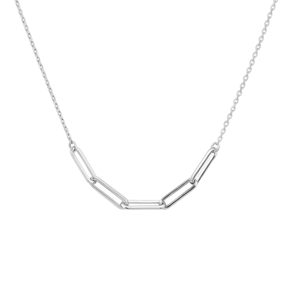 Dainty Paperclip | Gold Plated Necklace - Bara Boheme