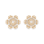 Darla | Pave Flower Stud Earrings - Bara Boheme