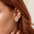 Darla | Pave Flower Stud Earrings - Bara Boheme