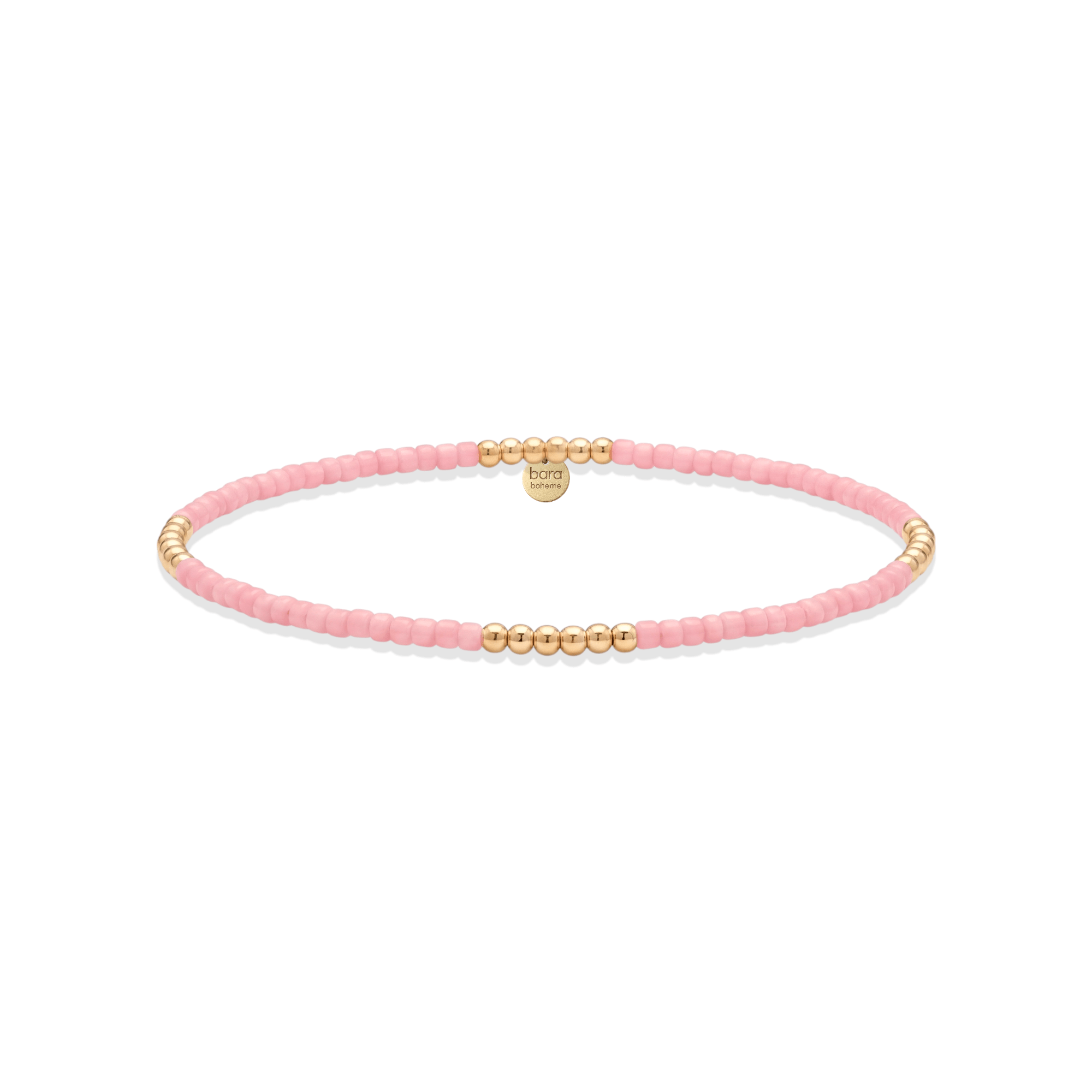 Day Dream Beaded Bar Bracelet — Bubblegum - Bara Boheme