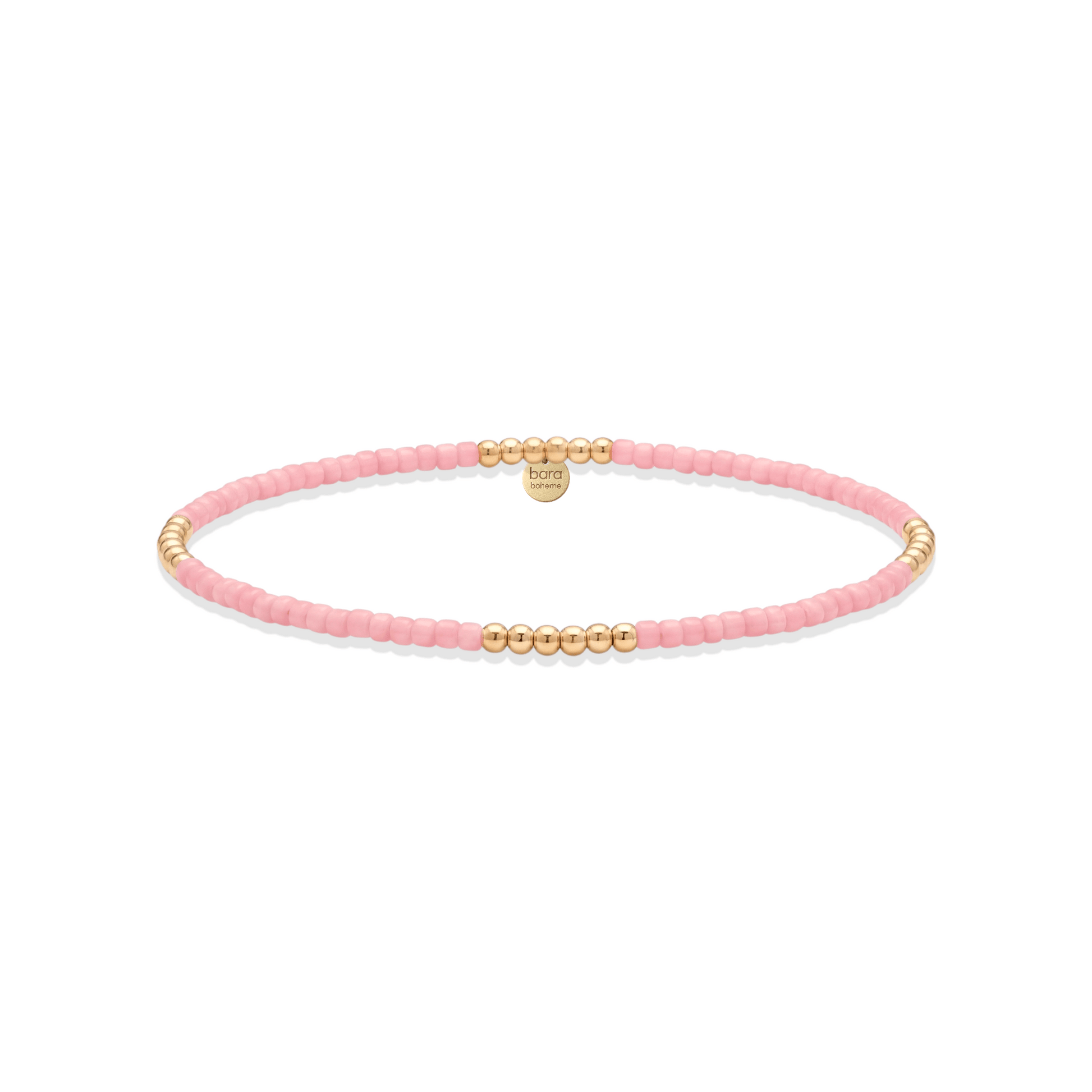 Day Dream Beaded Bar Bracelet — Bubblegum - Bara Boheme