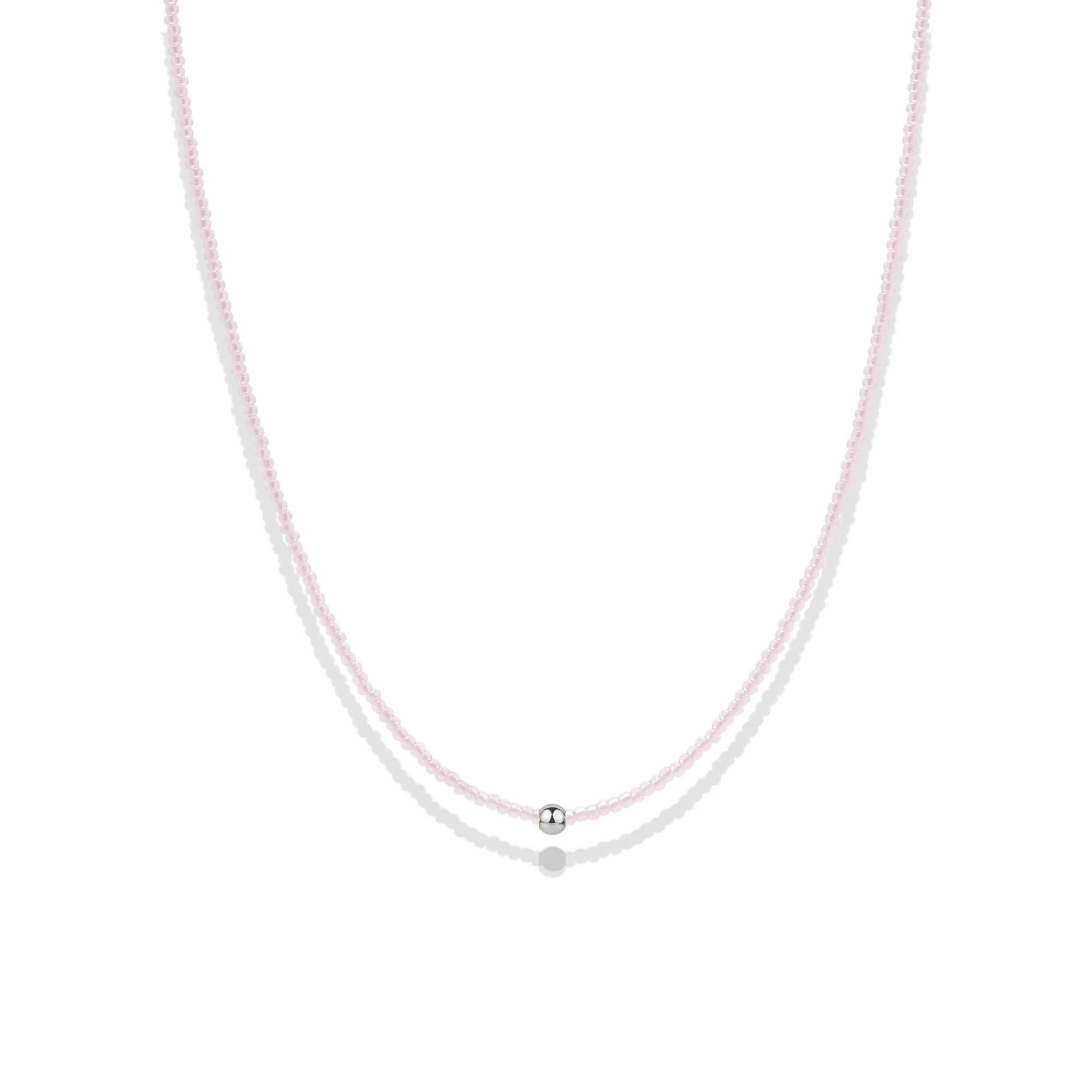 Day Dream Beaded Necklace — Blush - Bara Boheme