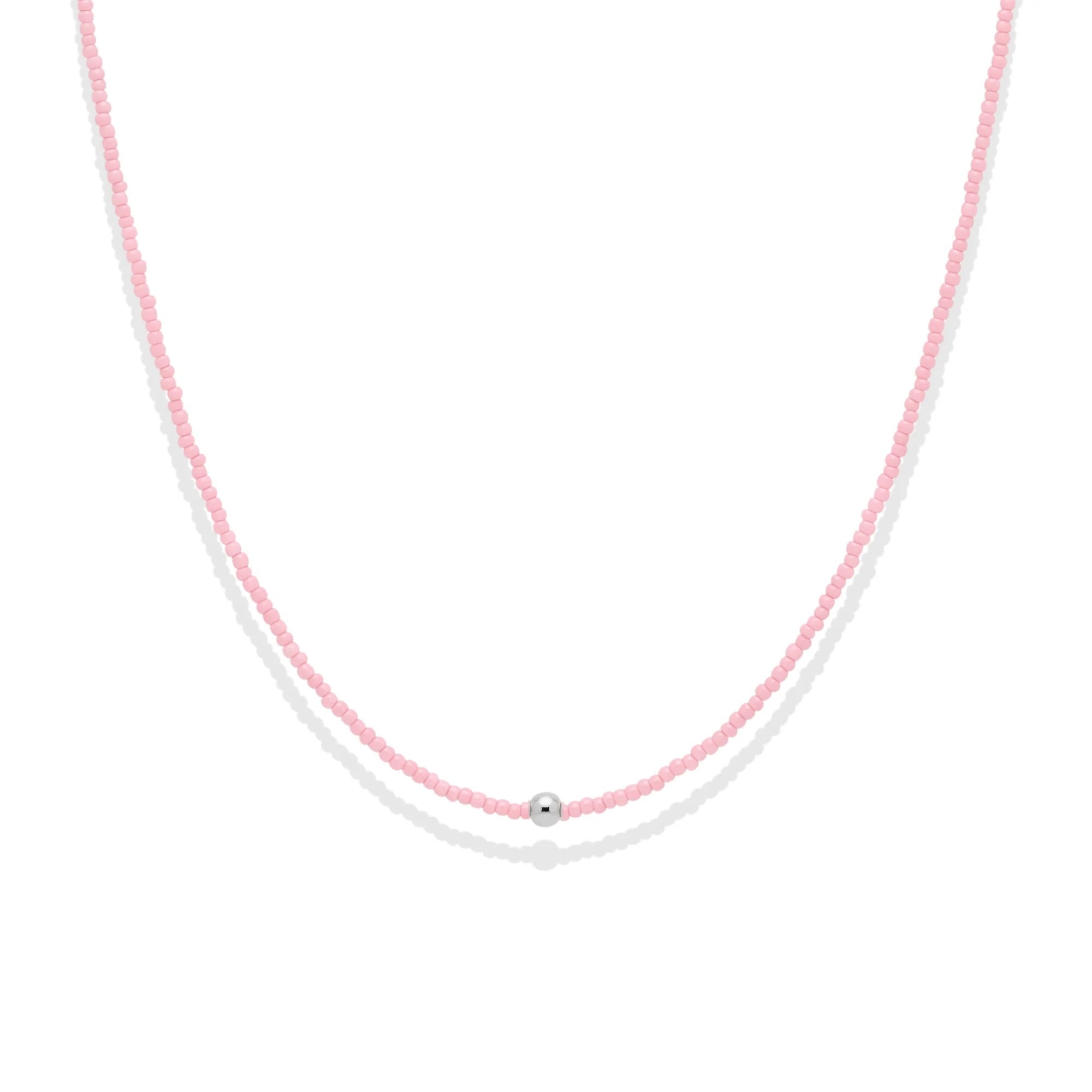 Day Dream Beaded Necklace — Bubblegum - Bara Boheme