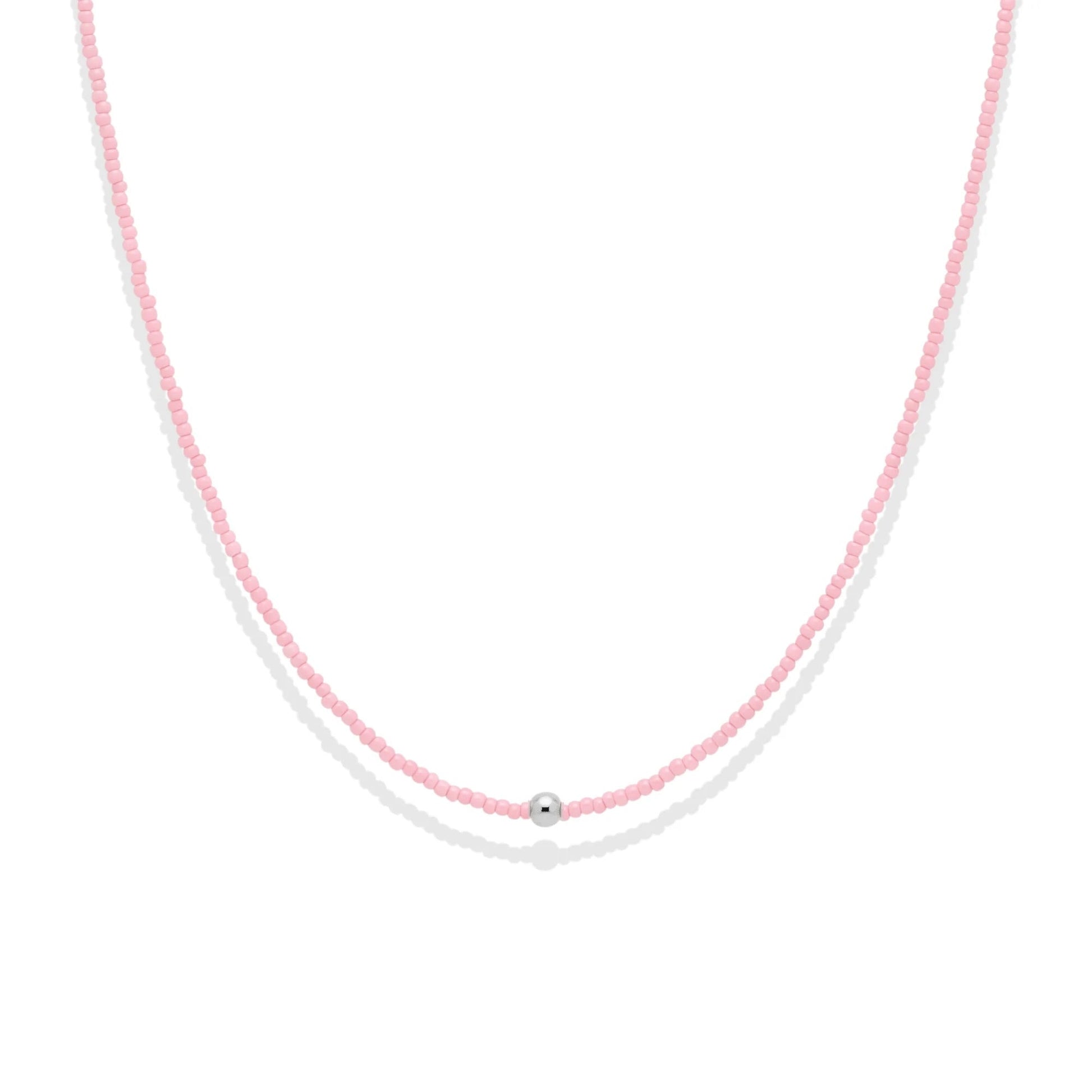 Day Dream Beaded Necklace — Bubblegum - Bara Boheme