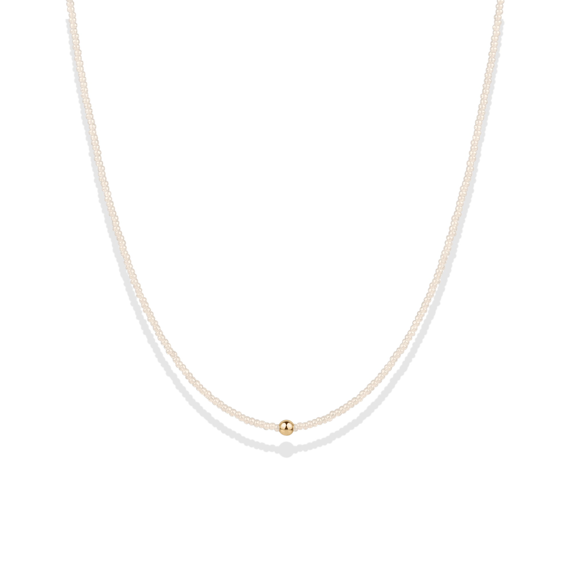 Day Dream Beaded Necklace — Champagne - Bara Boheme