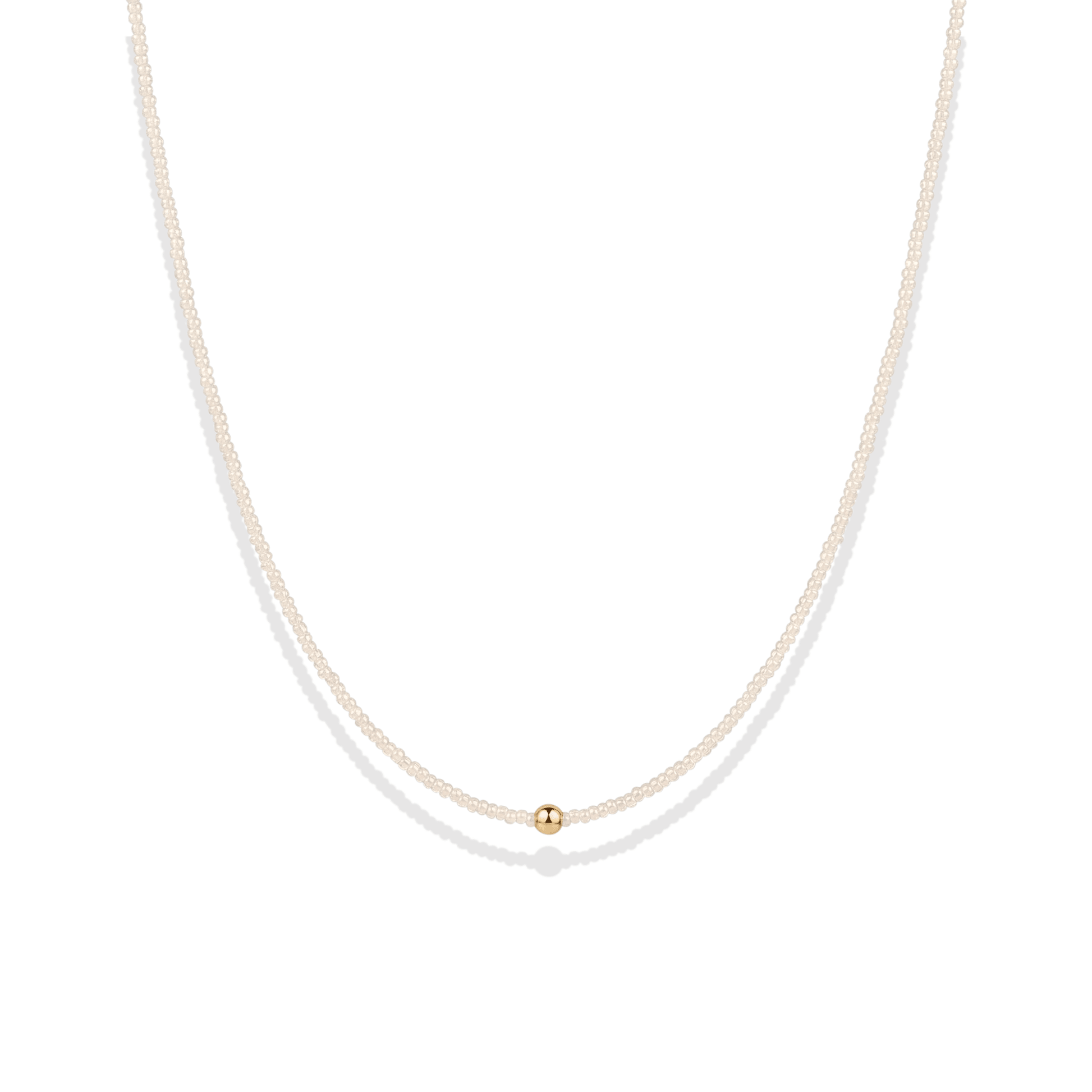 Day Dream Beaded Necklace — Champagne - Bara Boheme