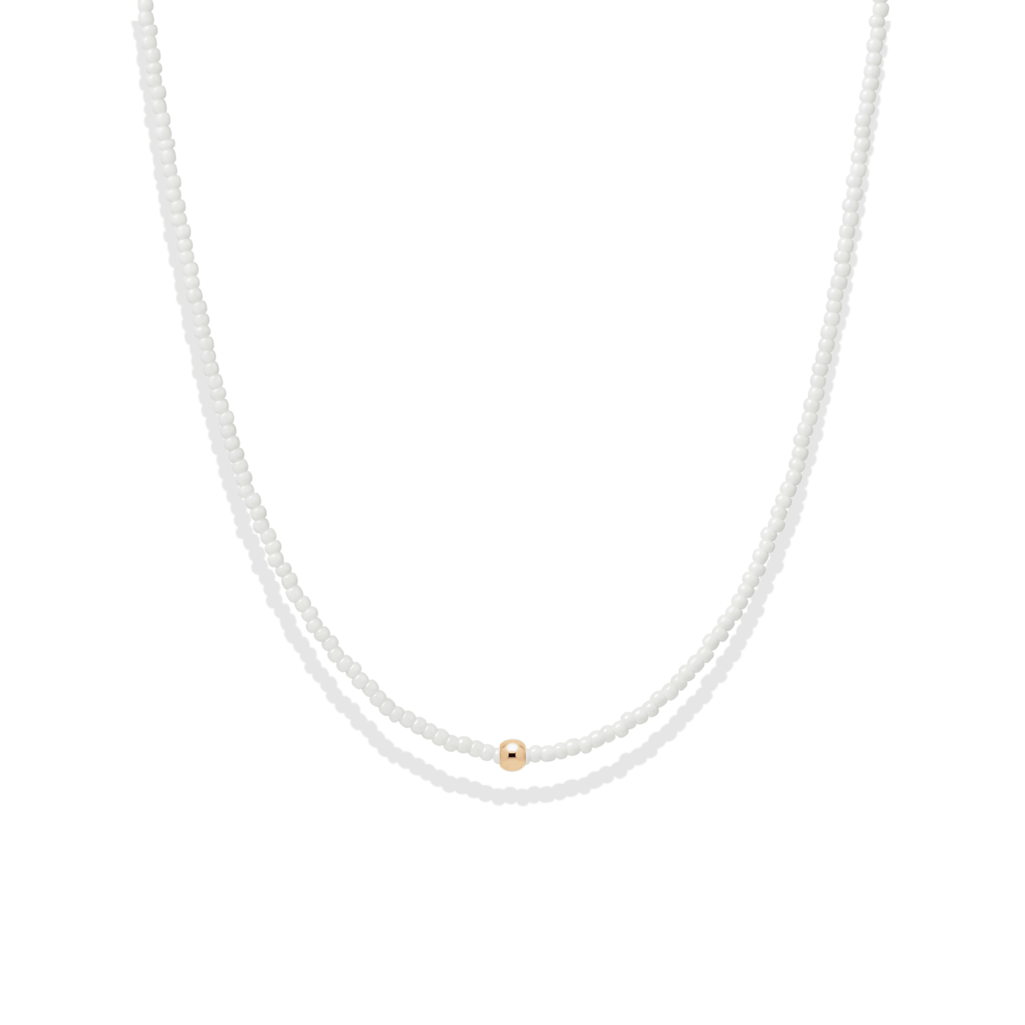 Day Dream Beaded Necklace — Cloud - Bara Boheme