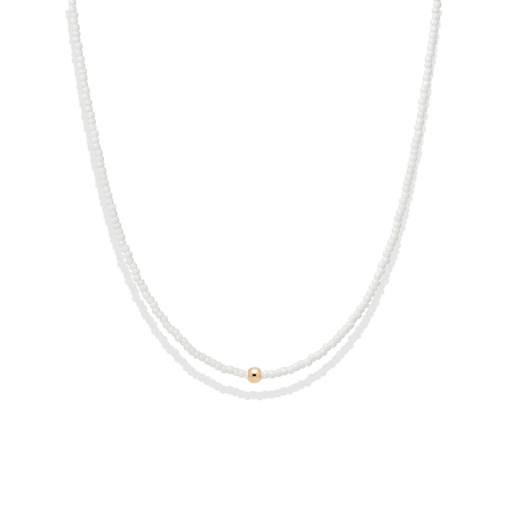 Day Dream Beaded Necklace — Cloud - Bara Boheme