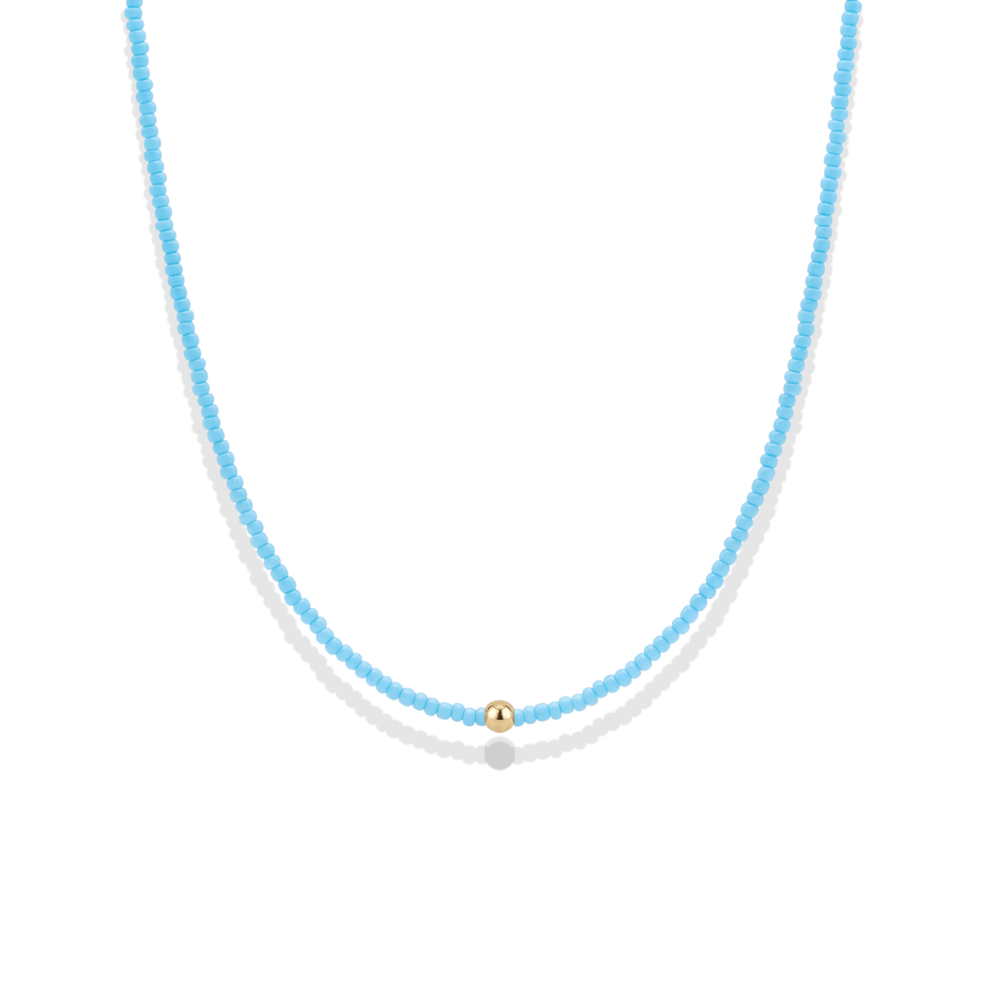 Day Dream Beaded Necklace — Sky - Bara Boheme
