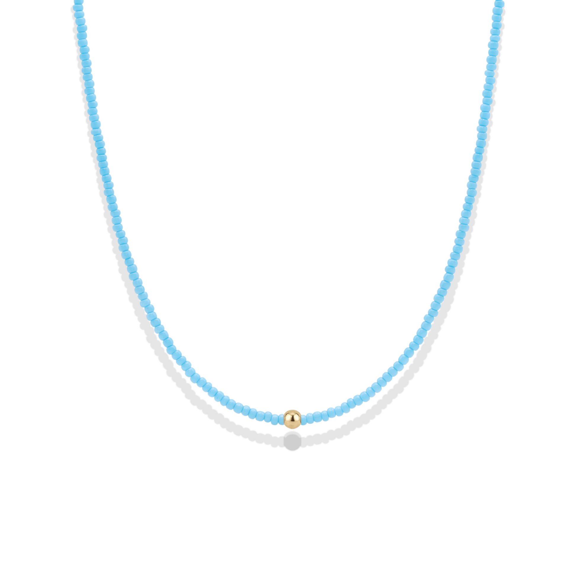 Day Dream Beaded Necklace — Sky - Bara Boheme