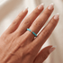 Day Dream Beaded Ring — Aqua - Bara Boheme