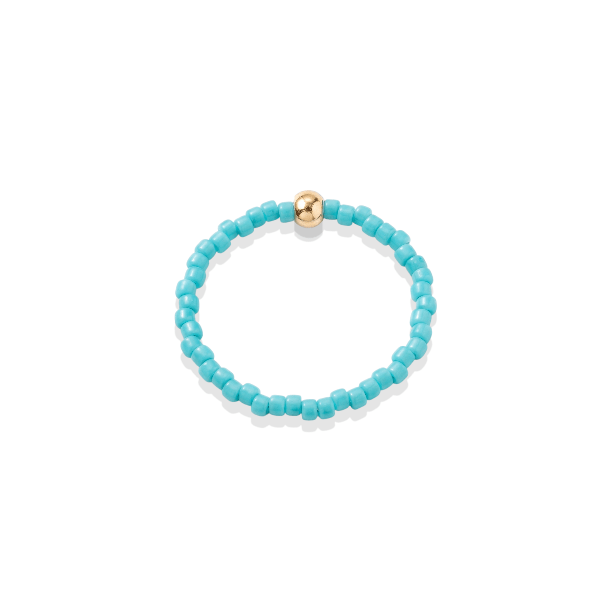 Day Dream Beaded Ring — Aqua - Bara Boheme
