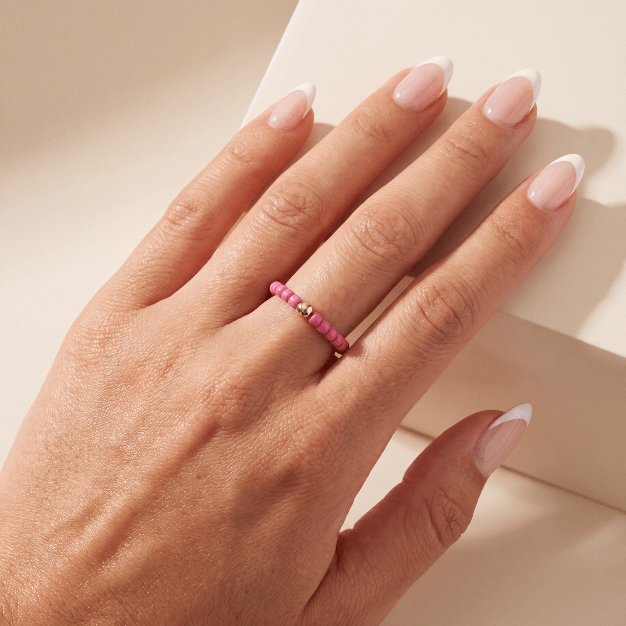 Day Dream Beaded Ring — Berry - Bara Boheme