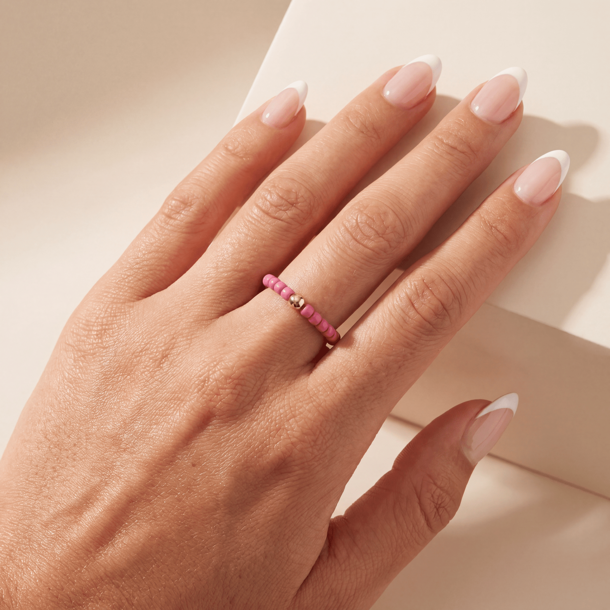 Day Dream Beaded Ring — Berry - Bara Boheme