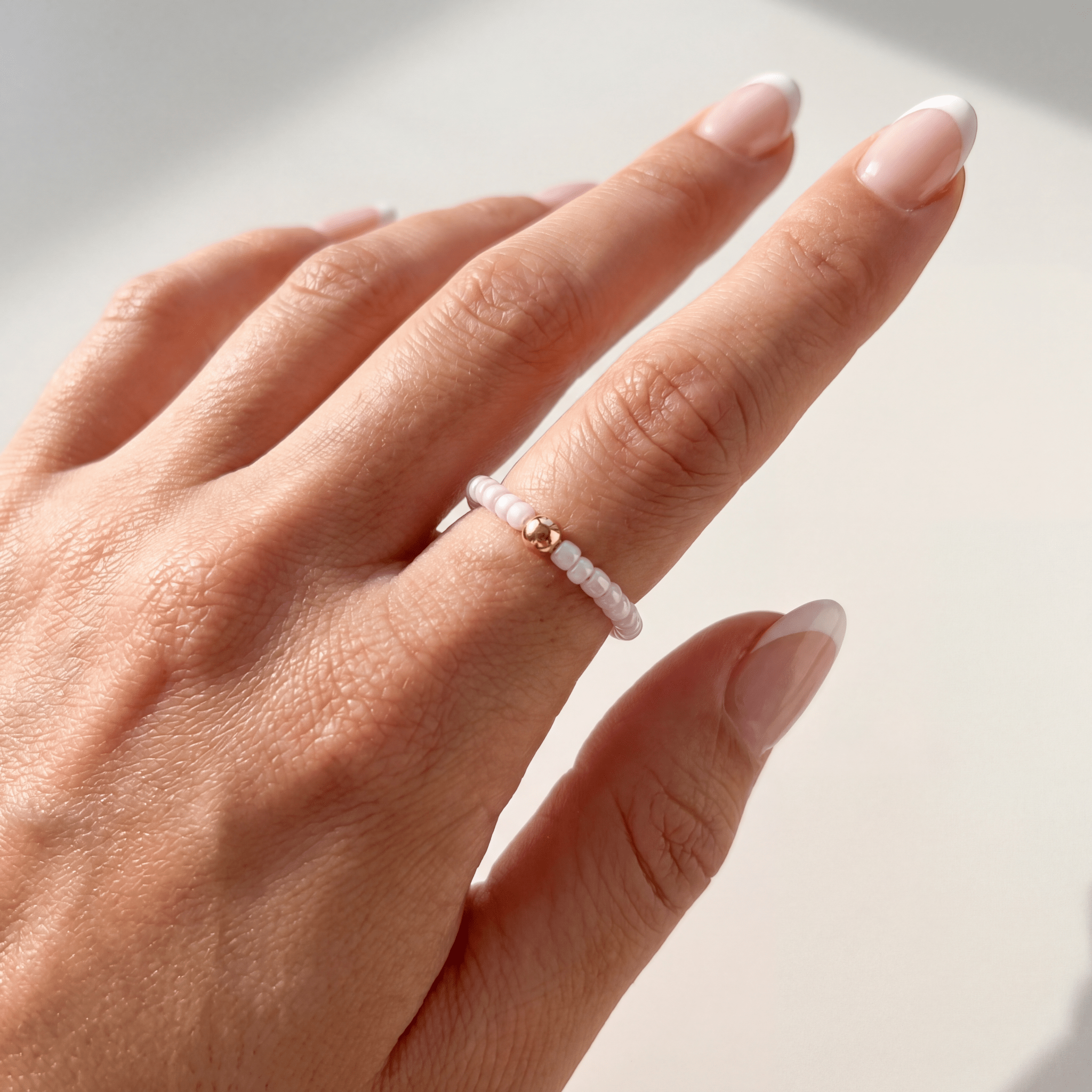 Day Dream Beaded Ring — Blush - Bara Boheme