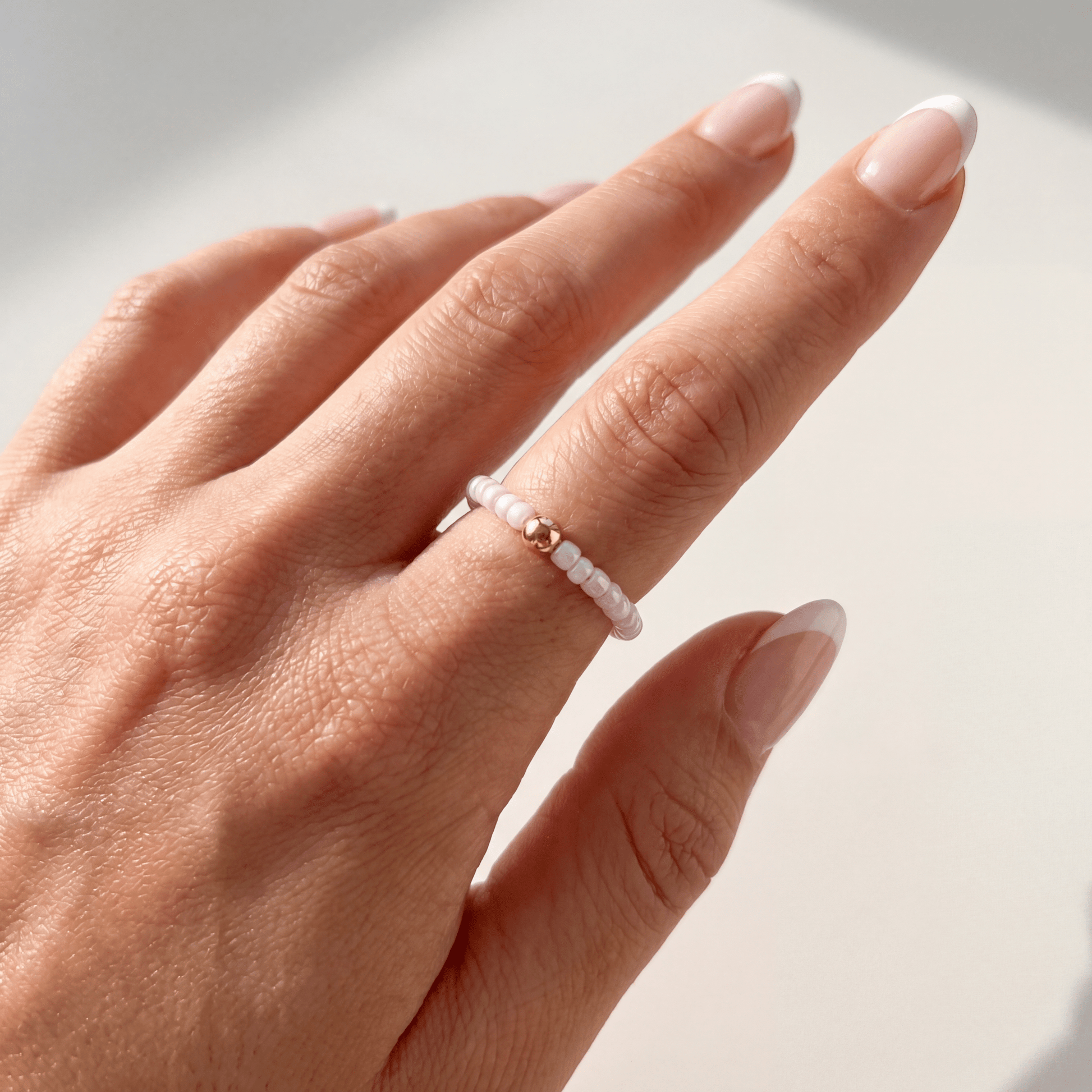 Day Dream Beaded Ring — Blush - Bara Boheme