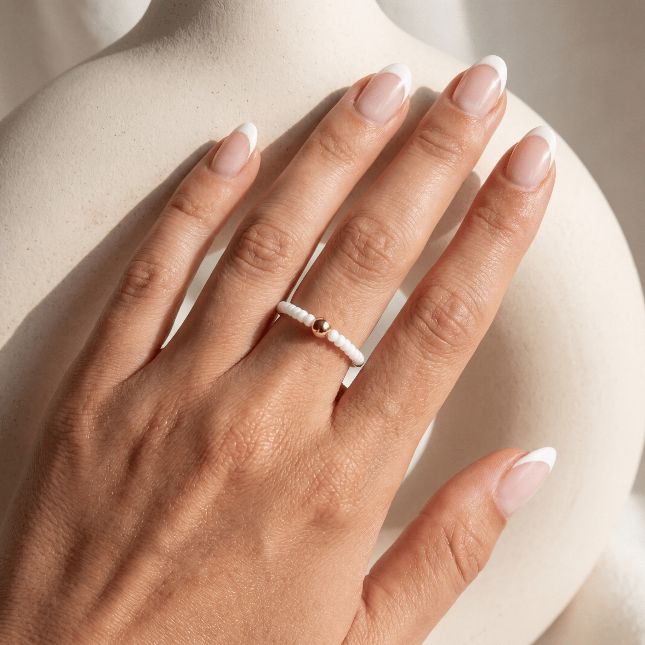 Day Dream Beaded Ring — Cloud - Bara Boheme